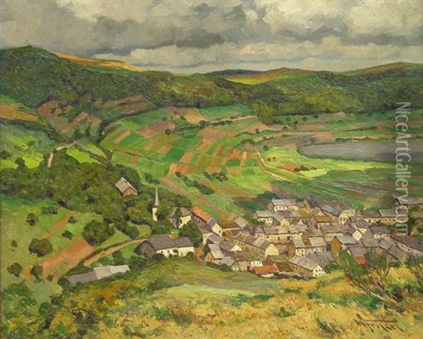 Sommertag In Der Eifel Oil Painting - Wilhelm Fritzel
