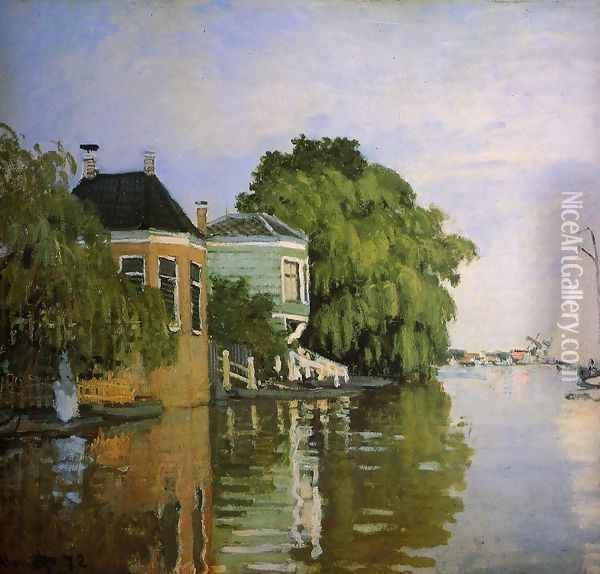 Zaandam (detail) Oil Painting - Claude Oscar Monet