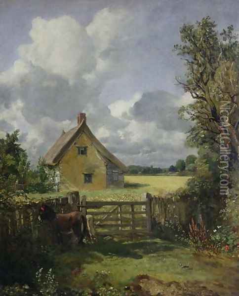 Cottage in a Cornfield, 1833 Oil Painting - John Constable