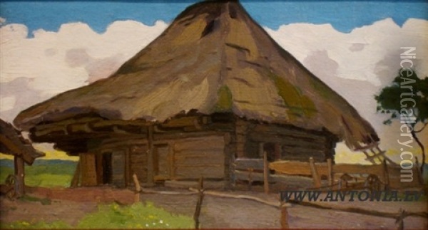 The Old Granary Oil Painting - Ansis Cirulis