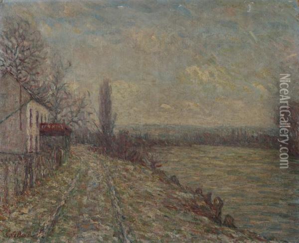 Bords De La Riviere Oil Painting - Louis Le Bail