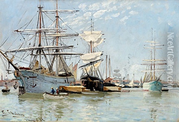 Batar Pa Redden, Venedig Oil Painting - Carl Skanberg
