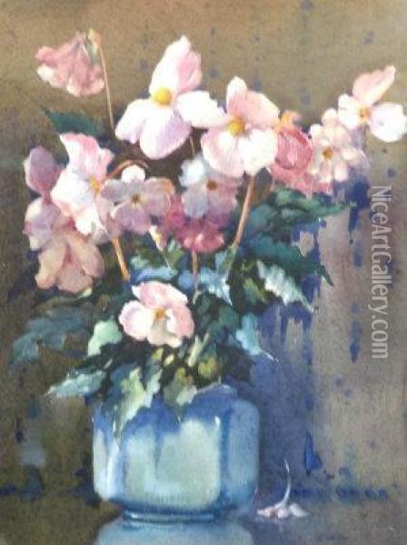 Begonias Oil Painting - James Gray