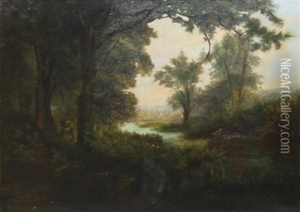 Woodlands Oil Painting - William Keith
