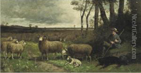 The Shepherd Oil Painting - Scott Leighton