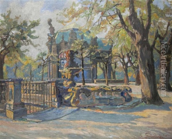 Schloss Sanssouci Oil Painting - Walter Friederici