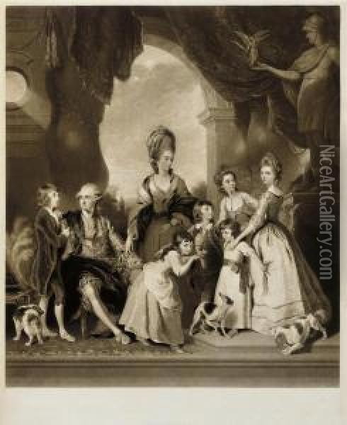 The Marlborough Family Oil Painting - Joseph Mallord William Turner