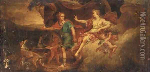 Venus and Adonis Oil Painting - Louis De Boullogne II