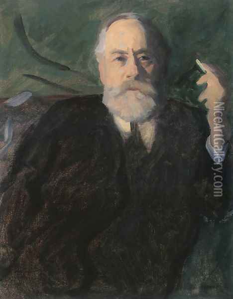Portrait of Pal Szinyei Merse 1910 Oil Painting - Karoly Ferenczy