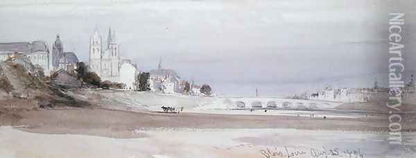Blois on the Loire, 1856 Oil Painting - William Callow