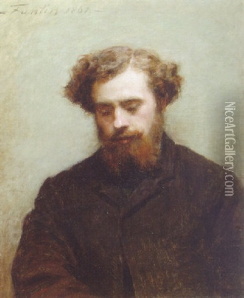 Portrait Of Mathew White Ridley Oil Painting - Henri Fantin-Latour
