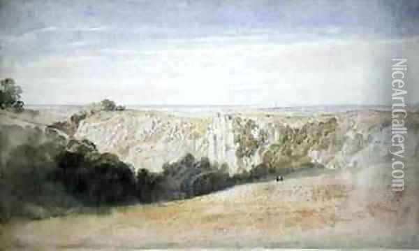 View near the Cheddar Gorge Oil Painting - Francis Danby