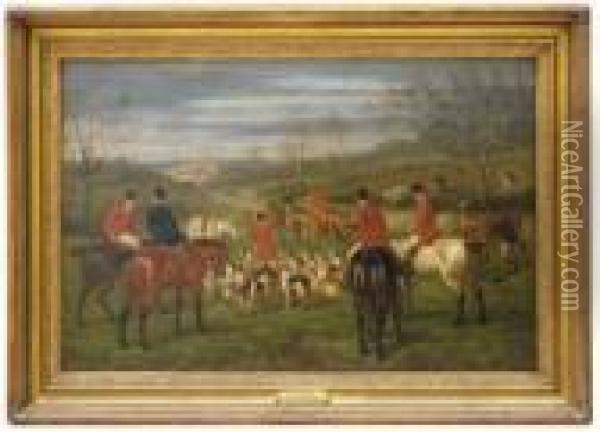 The End Of The Hunt Oil Painting - Edward Benjamin Herberte