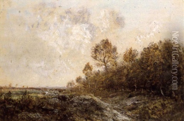 La Lisiere D'un Bois Oil Painting - Theodore Rousseau