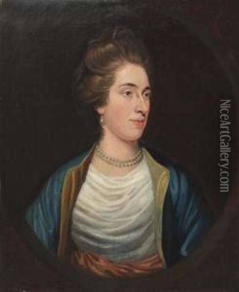 Portrait Of A Lady Oil Painting - Francis Coates Jones
