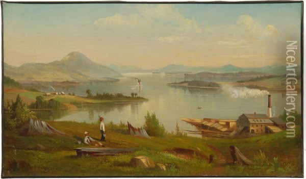 View Of Lake Winnipesaukee Oil Painting - Samuel W. Griggs