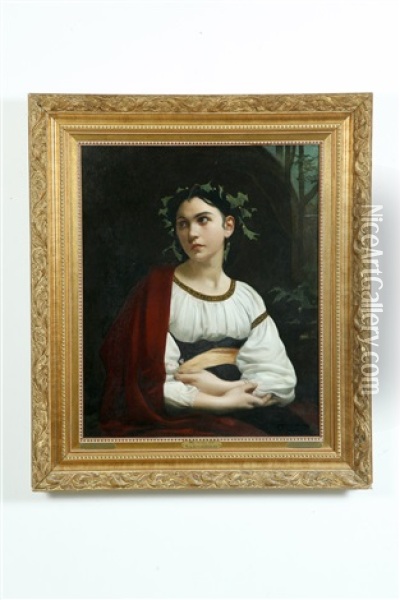 Potrait Of A Muse Oil Painting - William-Adolphe Bouguereau