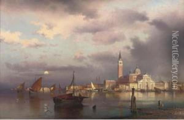 San Giorgio Maggiore Oil Painting - Sophus Jacobsen