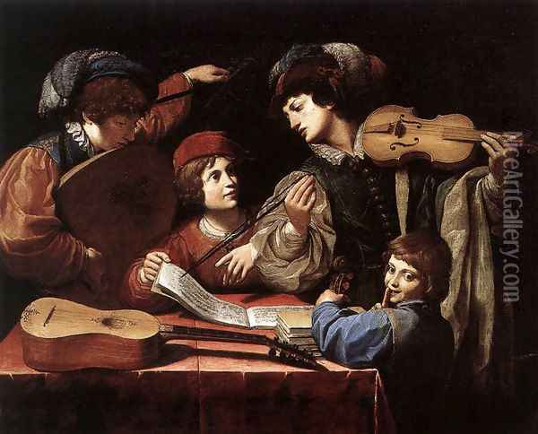 The Concert Oil Painting - Lionello Spada