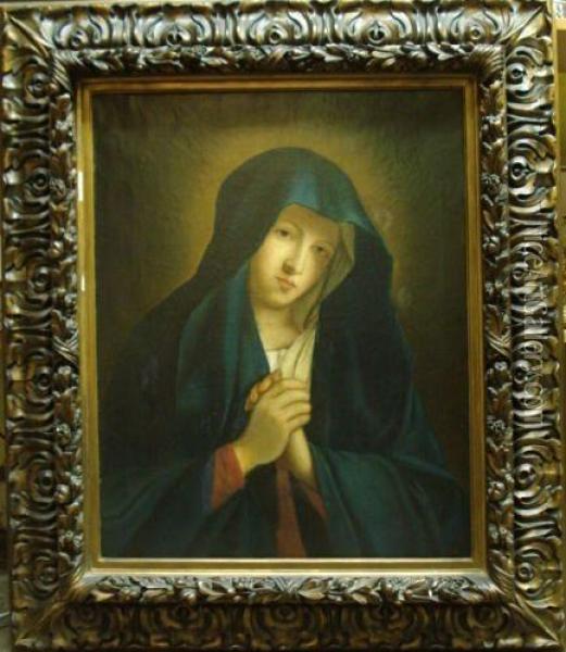 Madonna Of Sorrow Oil Painting - Giovanni Battista Salvi