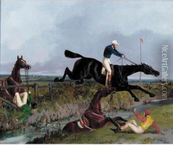 Over The Ditch Oil Painting - John Dalby Of York