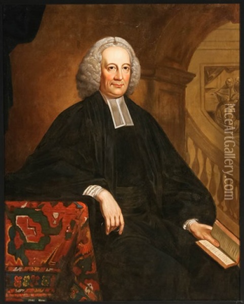 Portrait Of An English Cleric Oil Painting - Thomas Hudson