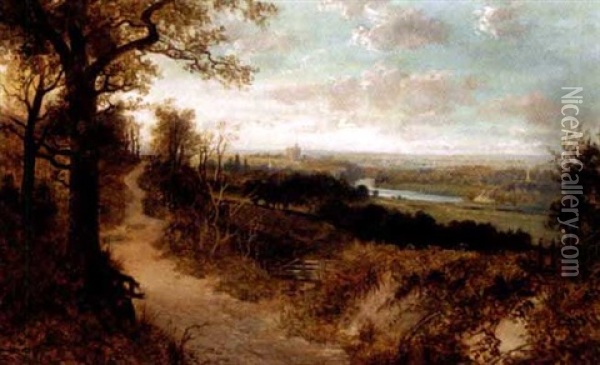 Windsor Castle From Cooper's Hill Oil Painting - Edmund John Niemann