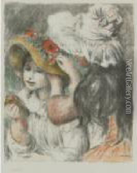 Le Chapeau Epingle 2e Planche Oil Painting - Pierre Auguste Renoir