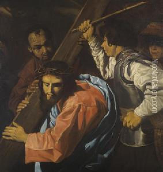 Christ Being Led To Calvary Oil Painting - Matthias Stomer