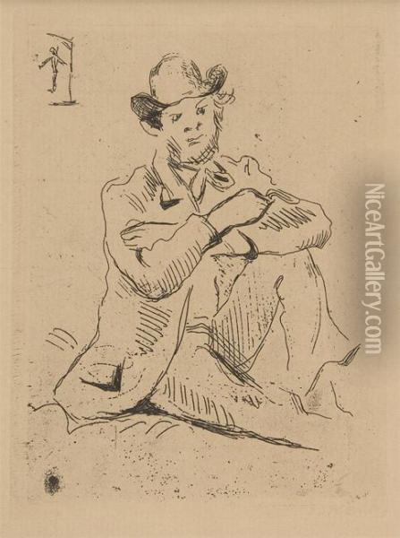 Portrait De Paul Guillaumin Au Pendu Oil Painting - Paul Cezanne