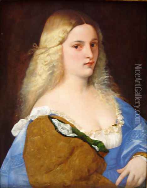 Violante (La Bella Gatta) Oil Painting - Tiziano Vecellio (Titian)