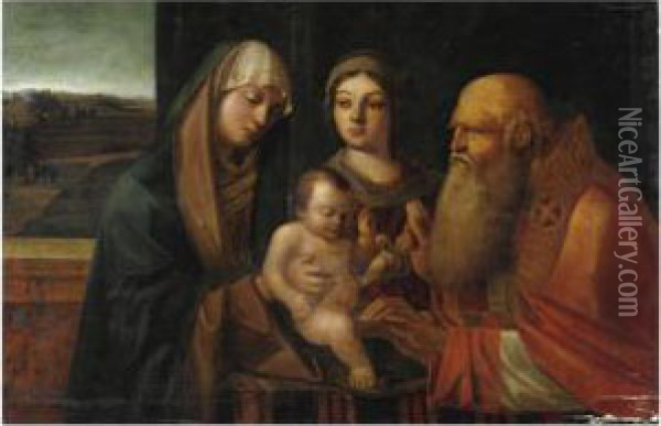 La Circoncisione Oil Painting - Pier Maria Pennacchi