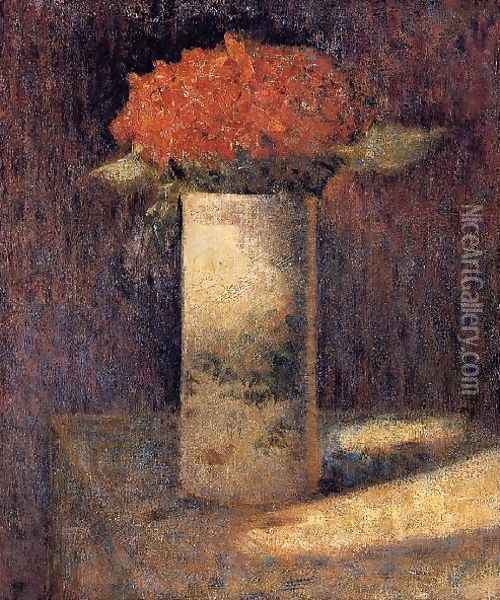 Boquet in a Vase Oil Painting - Georges Seurat