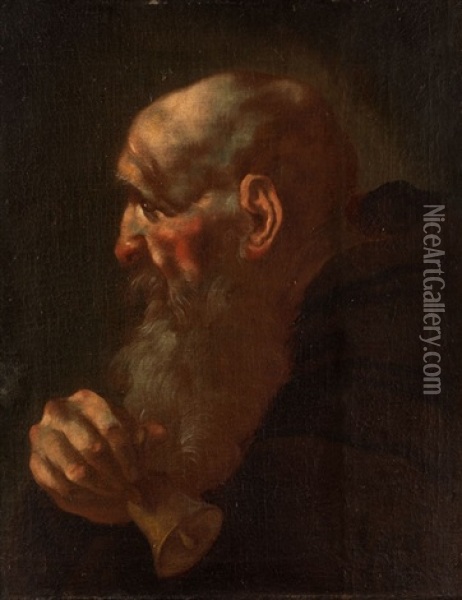 Bildnis Des Heiligen Antonius Oil Painting - Giovanni Battista Piazzetta