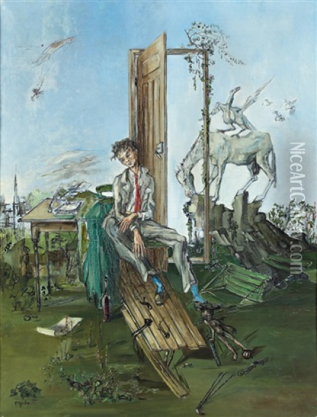 Le Poete Oil Painting - Francis Gruber