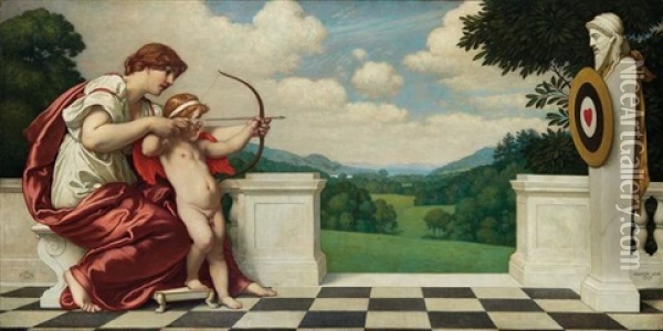 The Education Of Cupid Oil Painting - Kenyon C. Cox