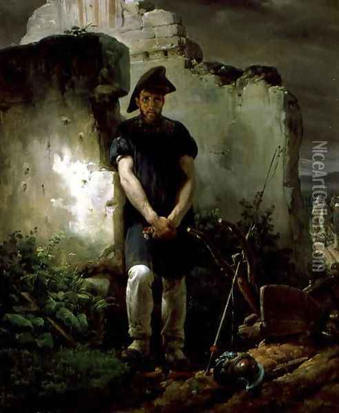 Peace and War Le Soldat Laboureur, 1820 Oil Painting - Horace Vernet