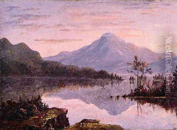 Toung Mountain, Lake George Oil Painting - Sanford Robinson Gifford