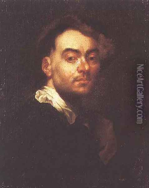 Self Portrait 1690 Oil Painting - Jan Kupecky