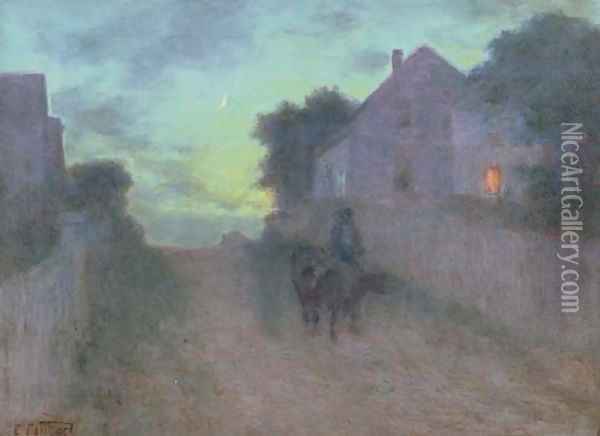 Twilight Oil Painting - Edward Henry Potthast