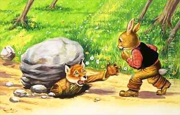 Brer Rabbit 11 Oil Painting - Henry Charles Fox