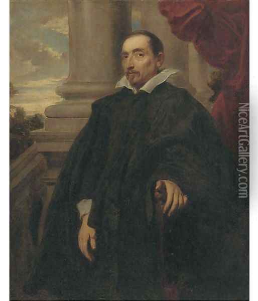 Portrait of Antoine Triest, Bishop of Ghent, half-length Oil Painting - Sir Anthony Van Dyck