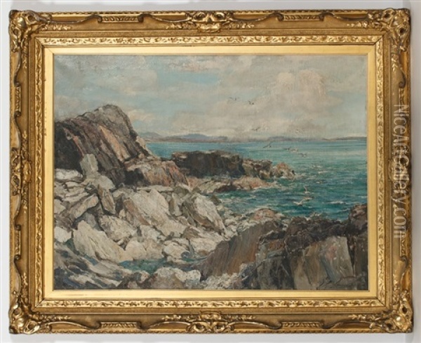 The Marble Quarry Oil Painting - Archibald Kay