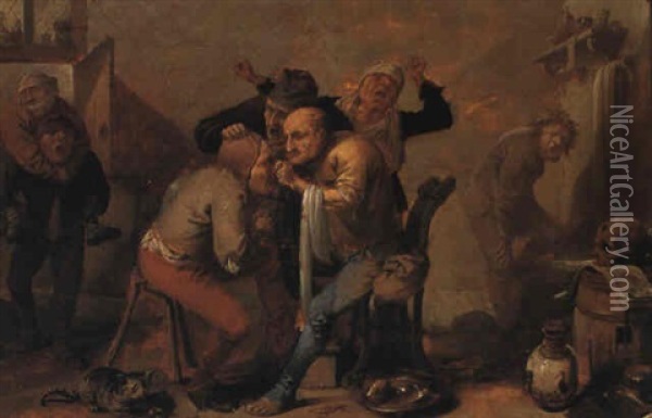 Le Medecin Du Village Oil Painting - Pieter Jansz Quast