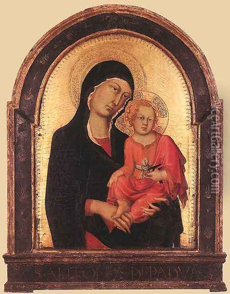 Madonna and Child 1320-25 Oil Painting - Louis de Silvestre