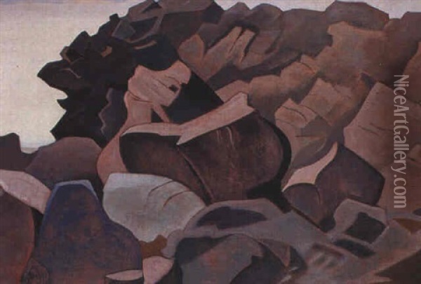 Maine Oil Painting - Nikolai Konstantinovich Roerich