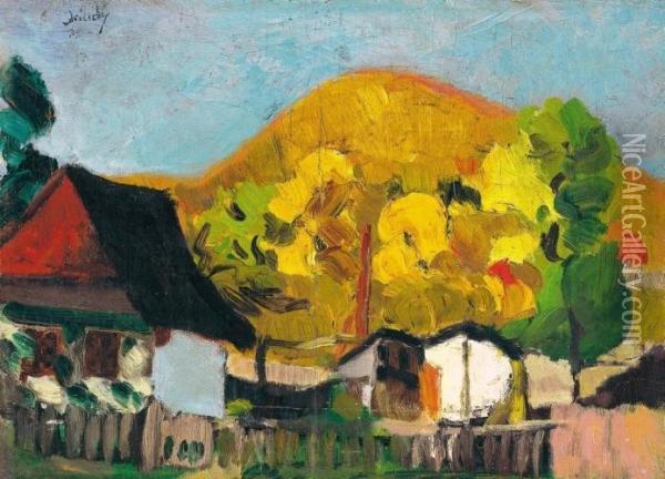 Nagybanya Landscape Oil Painting - David Jandi