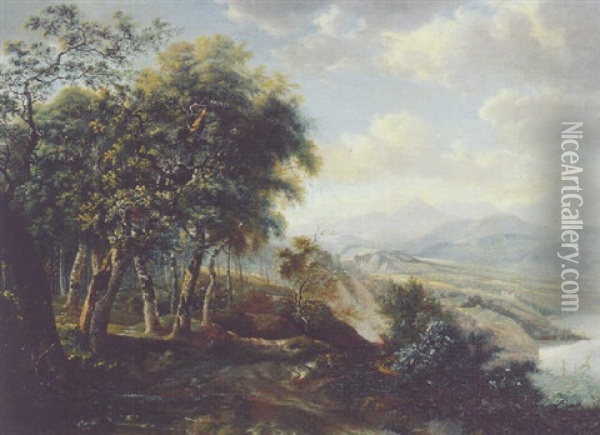 Seelandschaft Oil Painting - Johann Balthasar Bullinger the Elder
