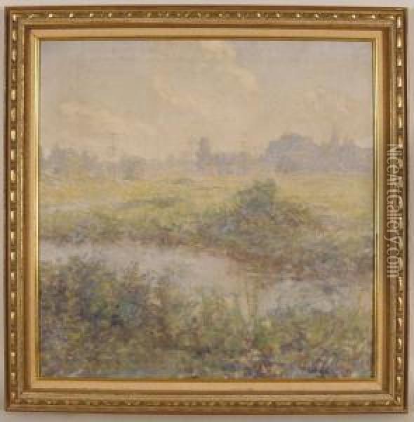 Connecticut Landscape Oil Painting - Charles Harold Davis
