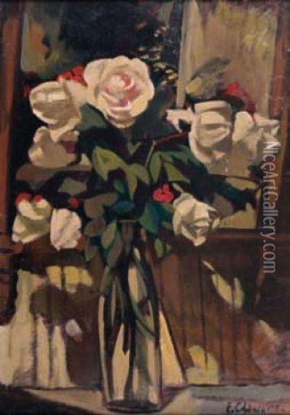Bouquet De Fleurs Oil Painting - Eugene Chiriaeff
